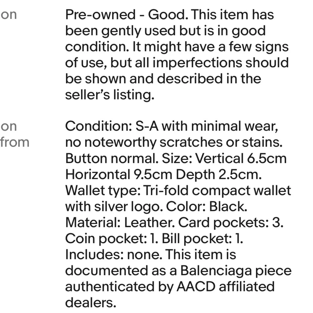 Balenciaga Black Leather Wallet - Picture 9 of 9